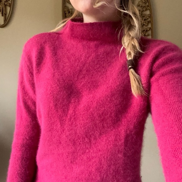 Rabbit Hair/Lambs Wool Blend Turtleneck Sweater - Picture 7 of 7